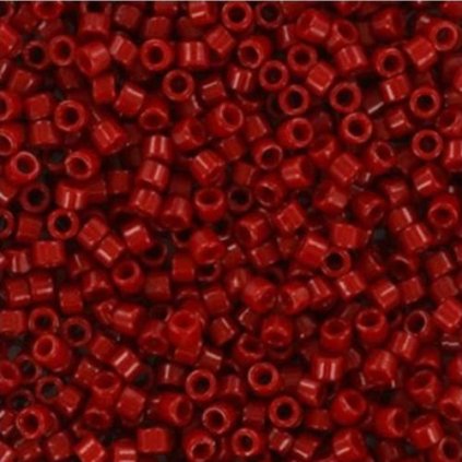 Miyuki Delica 11/0 duracoat opaque dyed garnet red (DB-2354)