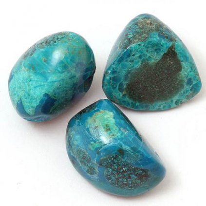 Chrysokol tromlovaný L 2cm (1ks)