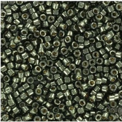 Miyuki Delica 11/0 duracoat galvanized steel green (DB-2512)