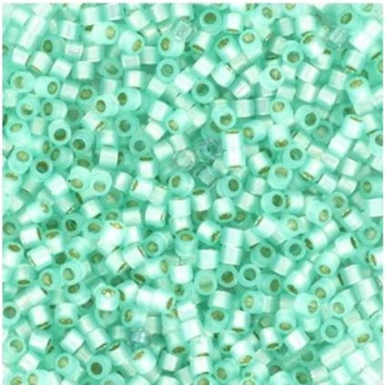 Miyuki Delica 11/0 silverlined dyed light aqua green (DB-626)