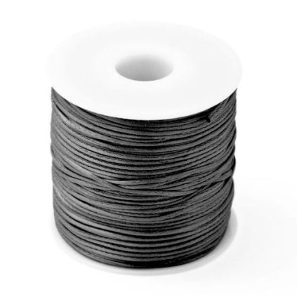 Saténová šnúrka 1mm čierna