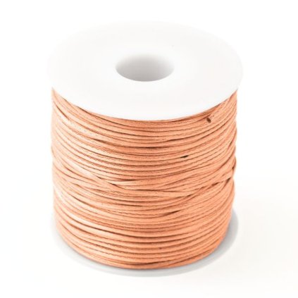 Saténová šnúrka 1mm lososová