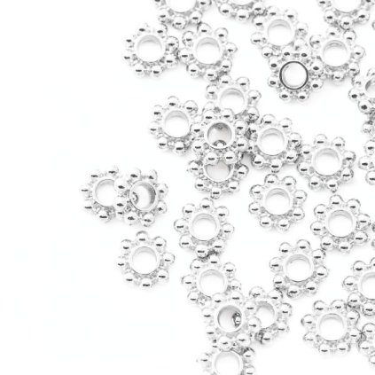 Medzidiel rondelka 5/1,5mm strieborná