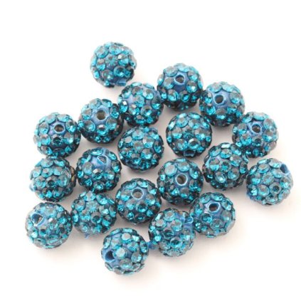 Šatónová gulička 6mm blue zircon