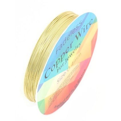 Dekoračný drôtik 0,4mm/14m zlatá