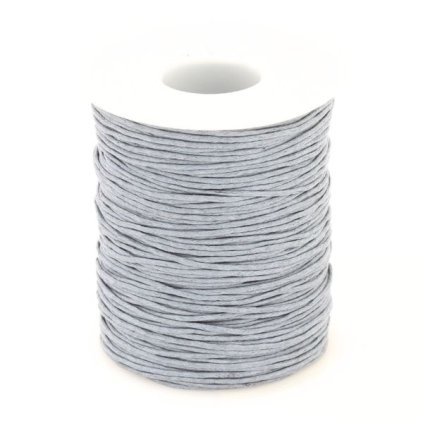 Bavlnená šnúra voskovaná 0,7mm šedá