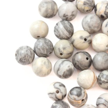 Jaspis hodvábny 8mm (1ks)