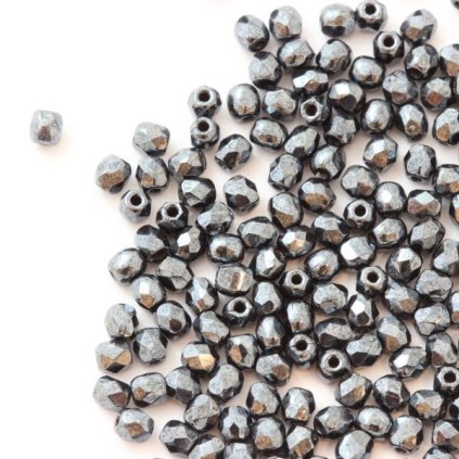 Korálky brúsené 3mm hematit 14400 (50ks)