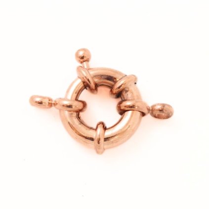 Perový krúžok 17mm rose gold