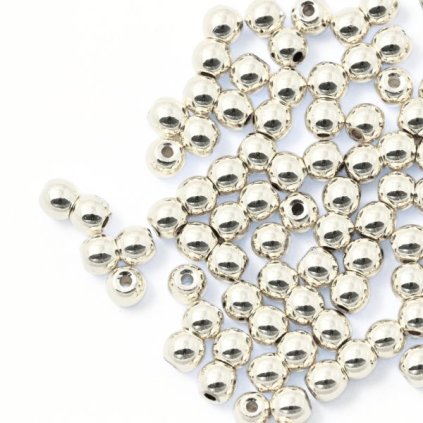 Hematit 4mm strieborný (1ks)