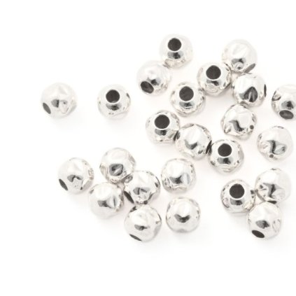 Korálik mačkaný 4mm Ag925