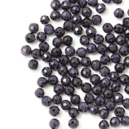 Avanturín modrý 3mm brúsený (1ks)