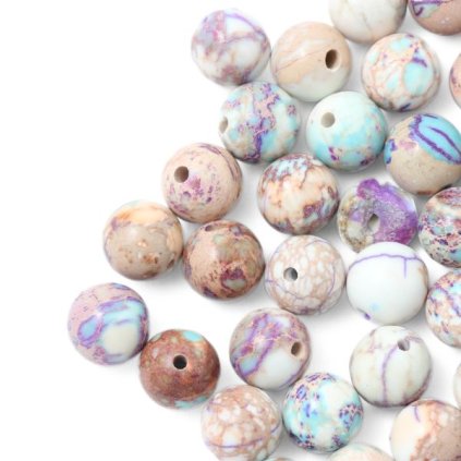 Regalit dofarbený ružový 8mm (1ks)