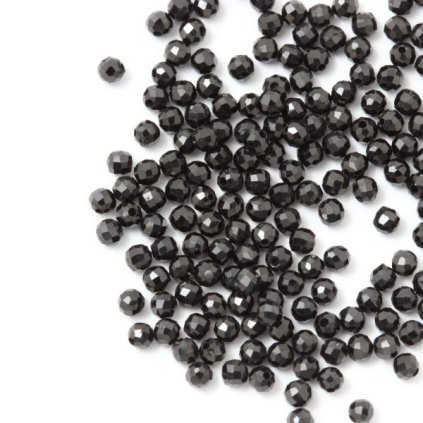 Spinel čierny 2mm brúsený (1ks)