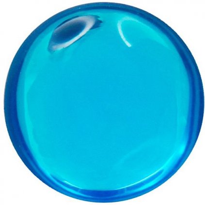 Kabošon BRILLANT kruh 12mm modrý zirkón