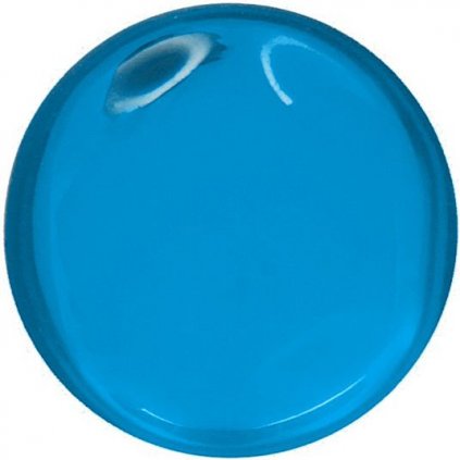 Kabošon BRILLANT krúžok 12 mm capri modrý