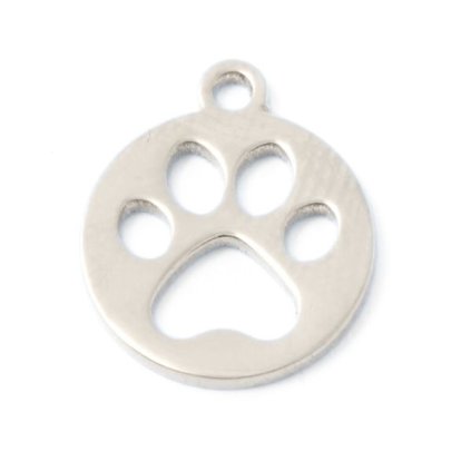 Prívesok labka 12mm chirurgická oceľ