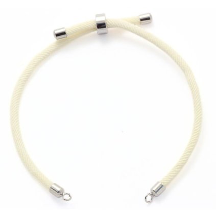 Sťahovací náramok 4mm krémová