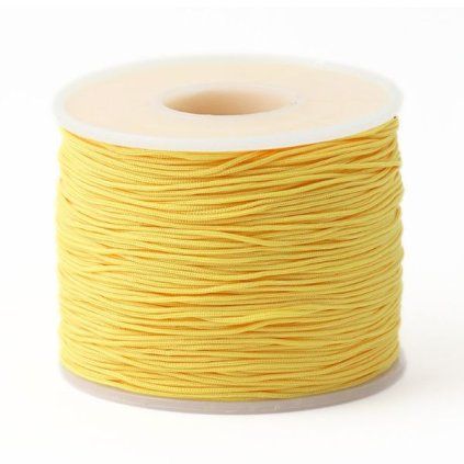 Nylonová šnúrka 0,5mm žltá