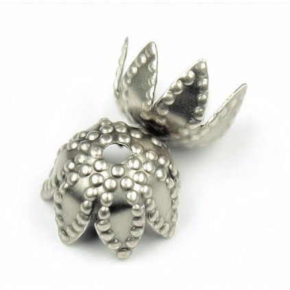 Kaplík 10x6mm staré striebro