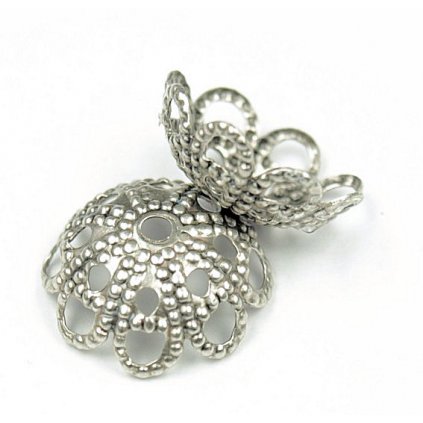 Kaplík 12x4mm staré striebro