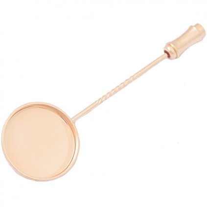 Klobúková ihlice crystalROCKS kruh 15mm rose gold