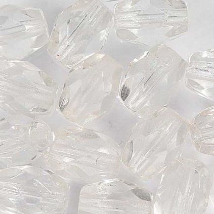 Korálik brúsený OLIVA 8/6mm crystal 00030
