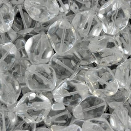 Korálik krčený GRANULE 15mm crystal