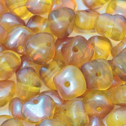 Korálik krčený GRANULE 7 / 5mm žltá AB