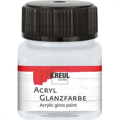 Akrylová farba KREUL 20ml lesklá svetlo šedá