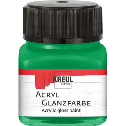 Akrylová farba KREUL 20ml lesklá tmavo zelená