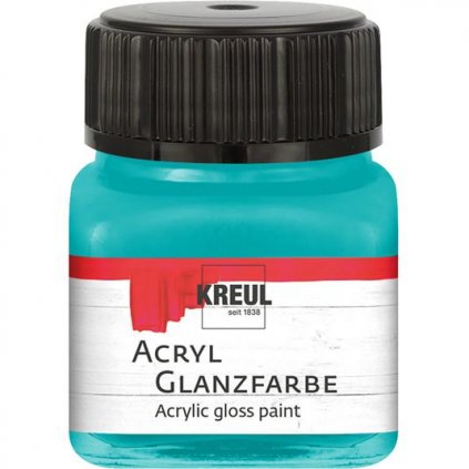 Akrylová farba KREUL 20ml lesklá tyrkysová