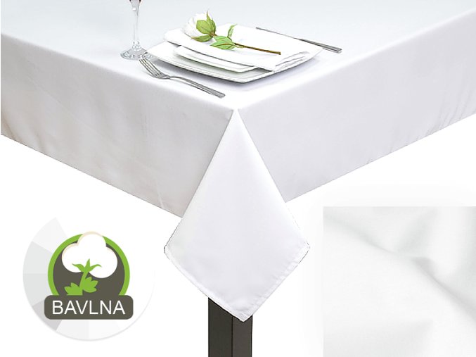 stolovy obrus bavlna ruzomberok ruza slovenske textil white