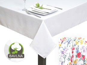 stolovy obrus bavlna ruzomberok ruza slovenske textil lenny