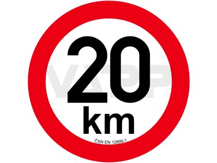 omezeni rychlosti 20 km retroreflexni pr 200 mm