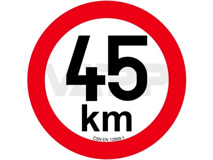 omezeni rychlosti 45 km retroreflexni pr 200 mm