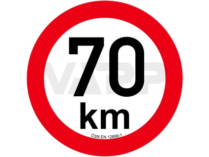 omezeni rychlosti 70 km retroreflexni pr 200 mm