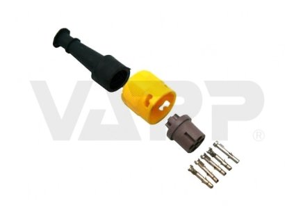 zastrcka bajonet jokon 5 polovy zluty 1 vyvod