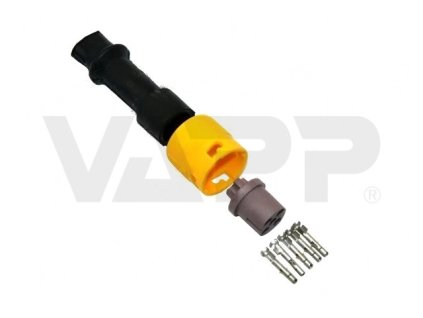 zastrcka bajonet jokon 5 polovy zluty 2 vyvody