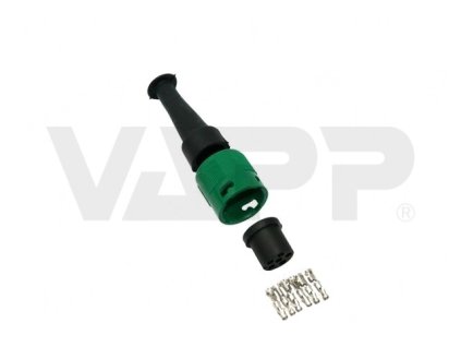 zastrcka bajonet jokon 6 polovy zeleny 1 vyvod