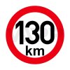 omezeni rychlosti 130 km retroreflexni pr 150 mm na privesy
