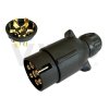zastrcka vidlice 7 pol 12v na konektory plast pro jeden kabel