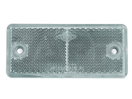 odrazka bila 90x40 mm s otvory