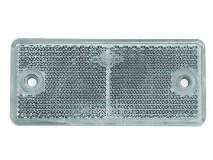 odrazka bila 90x40 mm s otvory