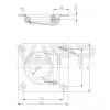 kotevni miska 95x102 mm 800 dan zapustna