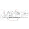 lanovod brzdovy al ko profi long life 770 980 mm zavit m8
