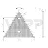 odrazovy trojuhelnik 158x138 mm s otvory (1)