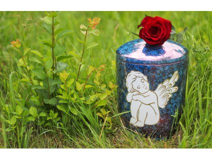 urna diamant modry listr andel detsky