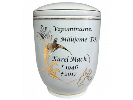 Urna Diamant - srdce a text