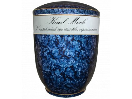 urna modry listr text v nasich srdcich